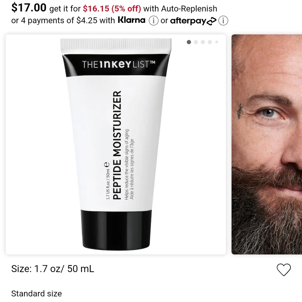 The Inkey List Peptide Moisturizer